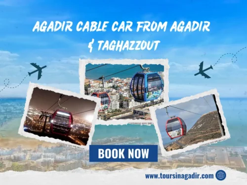 Agadir Cable Car tour panoramic view from Agadir and Taghazout.